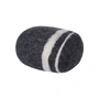 myfelt - Småstenspuf Hugo L, mørkegrå meleret
