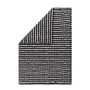 Marimekko - Räsymatto tæppet, 240 x 220 cm, sort / hvid