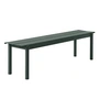 Muuto - Linear Steel stålbænk 170 cm, mørkegrøn