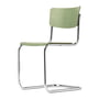 Thonet - S 43 stol, krom / bøg bejdset sivgrøn (TP 262)