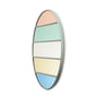 Magis - Vitrail vægspejl ø 50 cm, ramme lysegrå / flerfarvet