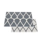 Pappelina - Otis reversible tæppe, 70 x 50 cm, granit / fossilgrå