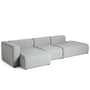 Hay - Mags sofa 3-personers, kombination 4 / venstre armlæn, grå (Hallingdal 130) (EU)