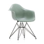 Vitra - Eames fiberglass armchair dar, basic mørk / eames havskumgrøn (filtglider basic mørk)
