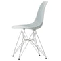 Vitra - Eames Plastic Side Chair DSR RE, forkromet / lysegrå (filtglider basic dark)