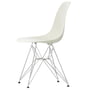 Vitra - Eames Plastic Side Chair DSR RE, forkromet / rullesten (filt gliders basic dark)