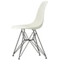 Vitra - Eames Plastic Side Chair DSR RE, basic dark / kieselstein (filt gliders basic dark)