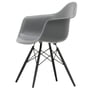 Vitra - Eames Plastic Armchair DAW RE, ahornsort / granitgrå (filtglider basic dark)