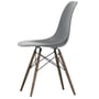 Vitra - Eames Plastic Side Chair DSW RE, mørk ahorn/granitgrå (filtglider basic dark)