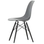 Vitra - Eames Plastic Side Chair DSW RE, ahornsort / granitgrå (filtglider basic dark)