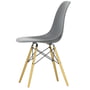 Vitra - Eames Plastic Side Chair DSW RE, gullig ahorn/granitgrå (hvide filtglidere)