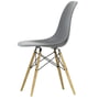 Vitra - Eames Plastic Side Chair DSW, honningfarvet ask / granitgrå (hvide filtglidere)