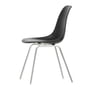 Vitra - Eames Plastic Side Chair DSX RE, forkromet / dyb sort (filt gliders basic dark)