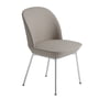 Muuto - Oslo side stol, krom / beige (steelcut 2 240)