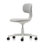 Vitra - Rookie kontorstol, blød grå / Plano creme hvid / sierra grå (hjul på hårdt gulv)