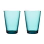 Iittala - Kartio drikkeglas 40 cl, havblå (sæt med 2)