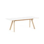 Hay - Copenhague CPH30 udtrækkeligt spisebord, L 160/310 x B 80 x H 74 cm, matlakeret eg / hvid laminat