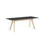 Hay - Copenhague CPH30 udtrækkeligt spisebord, L 160/310 x B 80 x H 74 cm, matlakeret eg / sort linoleum