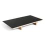 Hay - Indsatsplade til CPH30 udtrækkeligt spisebord, 50 x 80 cm, overflade: sort linoleum / kant: matlakeret krydsfiner