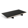 Hay - Indsatsplade til CPH30 udtrækkeligt spisebord, 50 x 80 cm, overflade: sort linoleum / kant: sortbejdset krydsfiner
