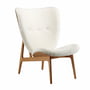 Norr11 - Elephant Lounge stol, røget eg / fåreskind off-white
