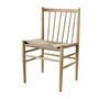 FDB Møbler - J80 stol, matlakeret eg / naturvævet