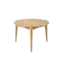 Fdb møbler - D102 søs sofabord ø 55 cm, klar lakeret eg