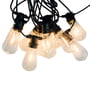 Collection - LED-lyskæde indendørs / udendørs (IP 44), 10 lamper ovale, sort kabel