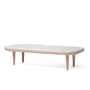 & tradition - Fly sofabord SC5, 120 x 60 cm, hvid eg / Bianco Carrara marmor