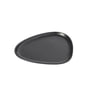 LindDNA - Curve Stoneware Lunch Plate, 22 x 19 cm, sort