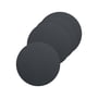 Lind DNA - Glascoaster rund Ø 10 cm, Bull black (sæt med 4)