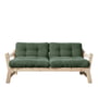 Karup design - Step sofa, natur fyrretræ / oliven grøn