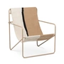 Ferm Living - Desert Lounge Chair, cashmere /jord