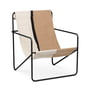 ferm Living - Desert Lounge Chair, sort / jord