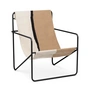 Ferm Living - Desert Lounge Chair, sort / jord