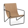 Ferm Living - Desert Lounge Chair, sort / massiv