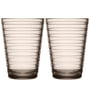 Iittala - Aino Aalto glas med lang drik 33 cl, linned (sæt med 2)