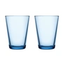 Iittala - Kartio drikkeglas 40 cl, aqua (sæt med 2)