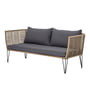 Bloomingville - Mundo sofa med hynder, brun/grå