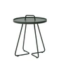 Cane-line - On-the-move sidebord Outdoor, Ø 44 x H 54 cm, mørkegrøn