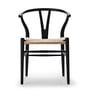 Carl Hansen - CH24 Wishbone Chair, soft black bøg/naturflet