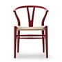 Carl Hansen - CH24 Wishbone Chair, bøg soft red /naturvævet