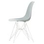Vitra - Eames Plastic Side Chair DSR RE, hvid / lysegrå (hvide filtglidere)