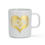 Vitra - Kaffekrus, love heart, guld
