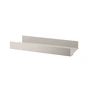 String - Metalbund med høj kant, 58 x 20 cm, beige