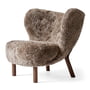 & Tradition - Little Petra VB1 Lounge Chair, valnød / Sahara fåreskind