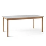 & tradition - Patch HW1 spisebord, 180 x 90 cm, olieret eg / Fenix Nano Laminat beige arizona 0748