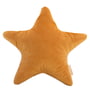 Nobodinoz - Aristote star fløjlspude, 40 x 40 cm, farniente gul