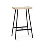 Andersen furniture - Hc2 barstol h 65 cm, hvidpigmenteret eg / sort stål