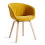Hay - About A Chair AAC 23 Soft, egematlakeret / fuldpolstret Lola gul (EU)